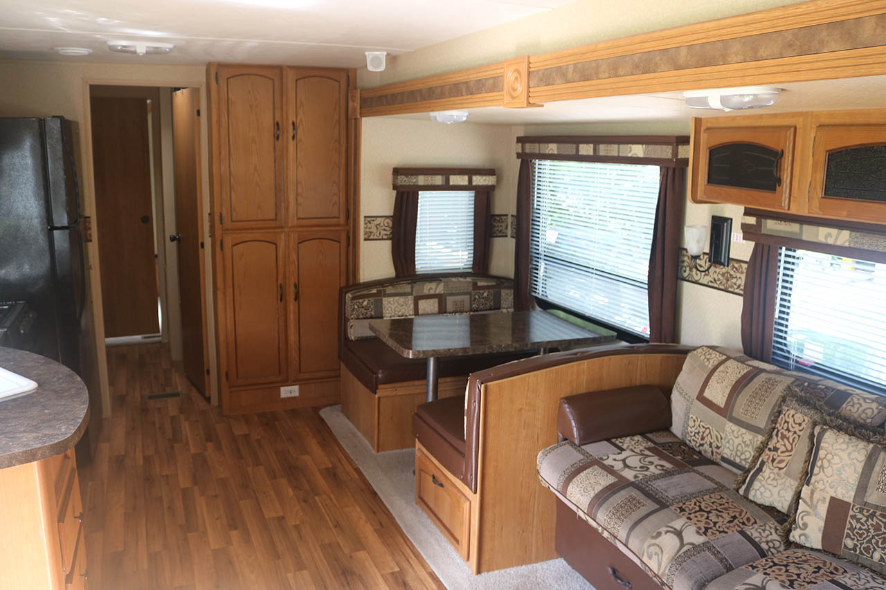 rental trailer interior